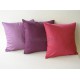 Dekoračný vankúš RASO SILK 45x45 cm FUKSIOVÁ