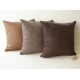 Dekoračný vankúš RASO SILK 45x45 cm HNEDO SIVA