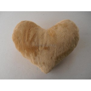 Srdieckovy vankus SRDCE Plysove medove