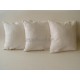 Vankúše dekoracne prirodne smotanove biele farby