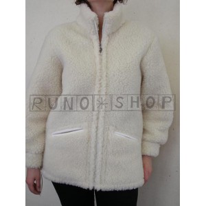 Bunda Ovčie runo Merino Baranček so stojačikom