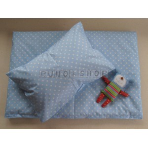 2 dielne Obliečky do postieľky De LUXE hviezda bledomodr&aacute;