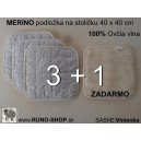 Merino podložka z ovčej vlny AKCIA 3+1
