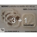 Ovčie r&uacute;no podložka na stoličky AKCIA 3+1