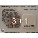 Ovčie r&uacute;no merino zlava podlozka 3+1