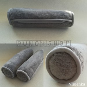 RUNO SHOP Valček VELVET GREY vank&uacute;&scaron; na krčn&uacute; chrbticu 