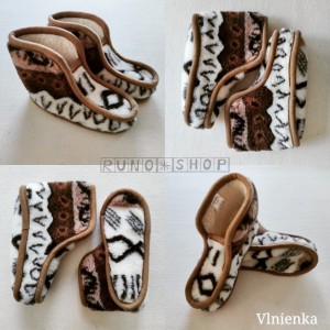 Papuče z ovčieho r&uacute;na TATRANKA bez podr&aacute;žky