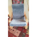 Prehoz na kreslo VELVET GREY šedý 65 x 150 cm