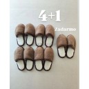 Papuče z ovčieho r&uacute;na 4 + 1 ZADARMO CAMEL