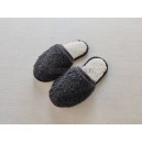 Hrejivé papuče 100% OVCIE RUNO ANTRACIT