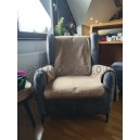 TV podsedák do kresla VELVET hnedý