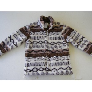 Vlnen&aacute; BUNDA vlneny KABAT vzor: VLNKA so stojačikom